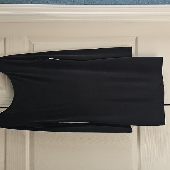 NWT Free People Call Me Later Long Sleeved Tie Back Minidress L & XL Black - Picture 3 of 10